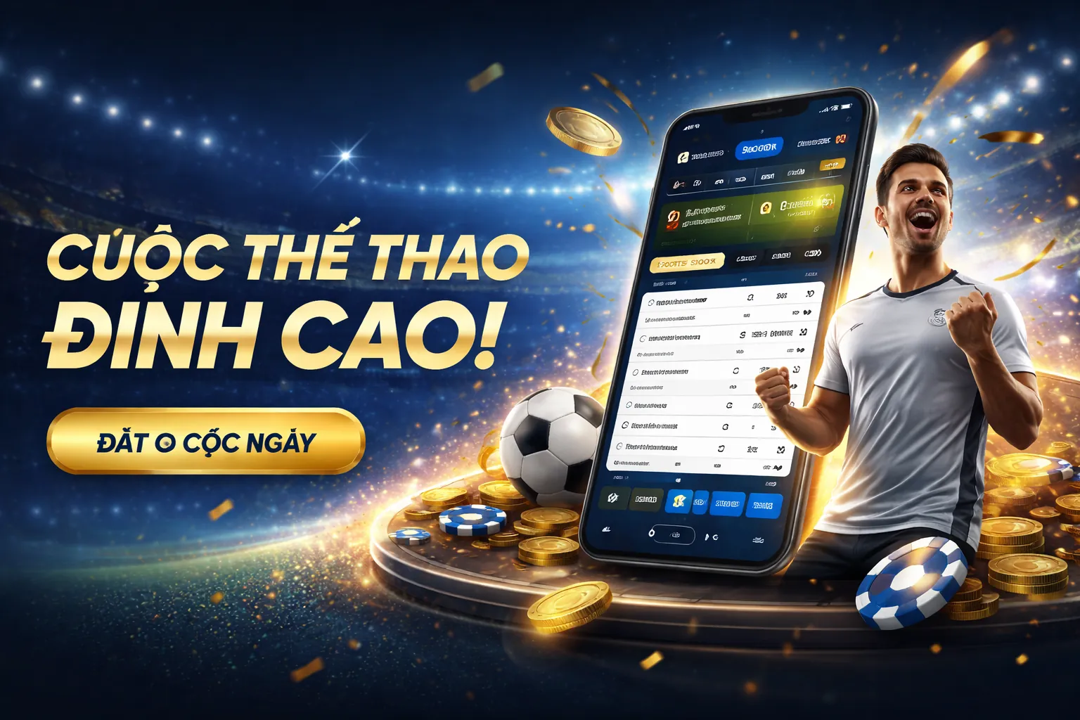 Sân vận động đầy ắp khán giả chuẩn bị cho trận đấu bóng đá, biểu tượng của dự đoán thể thao Kubet